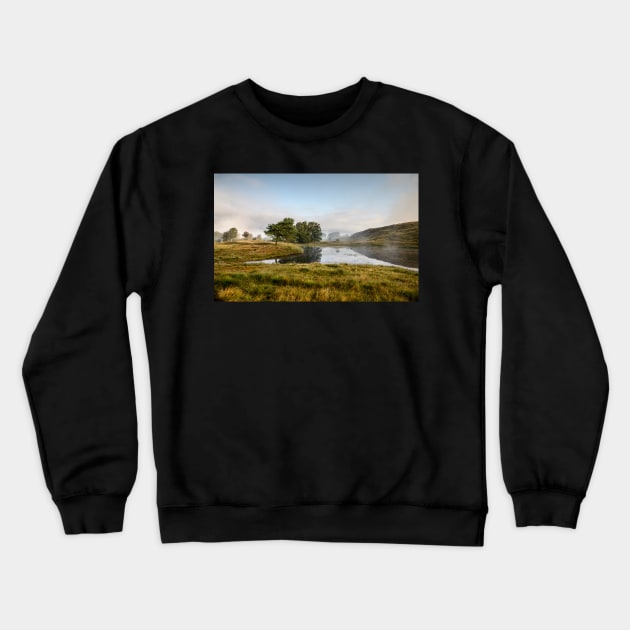 Kelly Hall Tarn Morning Crewneck Sweatshirt by jldunbar